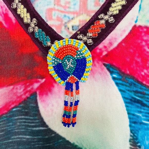 Johnny Was tunic medium silk - Picture 3 of 4